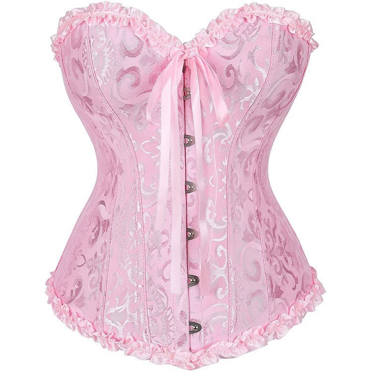 Corset Waist Cinch - مشد جاكار ضيق ومثير بتصميم أنيق