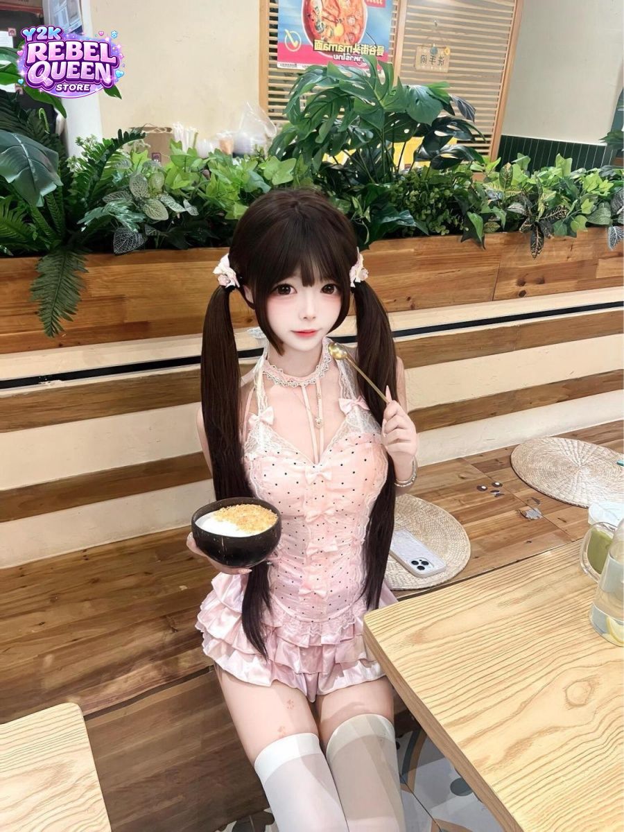 طقم نسائي من قطعتين بتصميم كوك - مراجعة Cami Top Lace وسعره