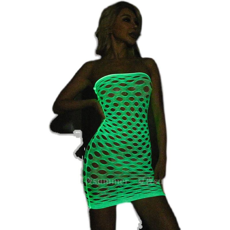 مضيئة توهج في الظلام شبكة صيد  - مراجعة Bodystocking Fishnet وسعره