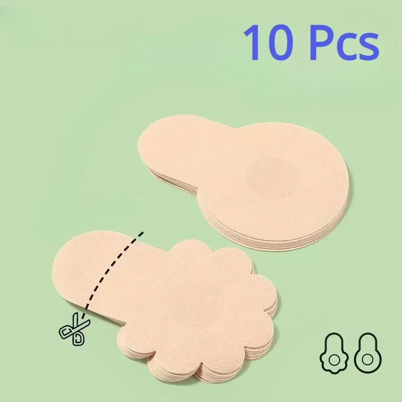 10 قطعة الثدي غير مرئية رفع ال - مراجعة Silicone Bra Adhesive وسعره