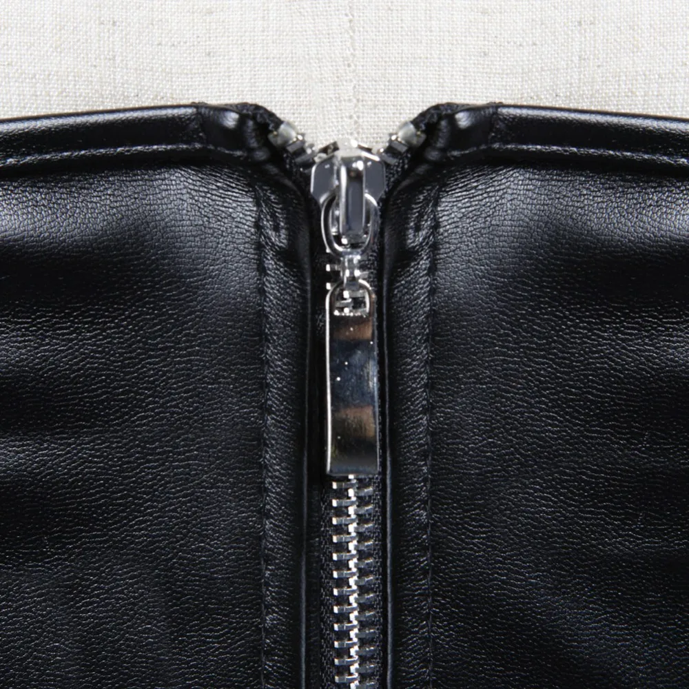 أسود قصير زيبر بو فو الجلود مش - مراجعة Corset Waist Cinch وسعره