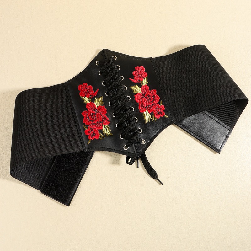 مشد عصري بأحزمة واسعة من الجلد - مراجعة Corset Waist Cinch وسعره