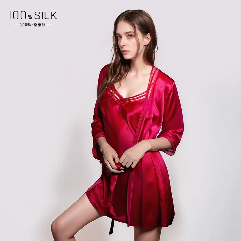 19 مللي متر 100% التوت حبل من  - مراجعة Robe Silk Women وسعره